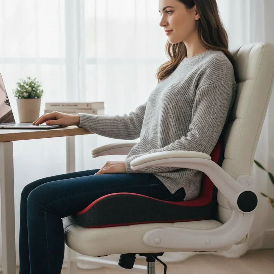 Coccyx Relief Memory Foam Seat Cushion - ComfortNest