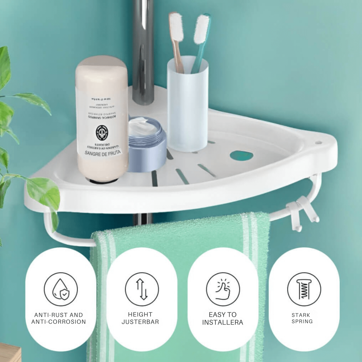 AquaShelf Adjustable Shower Tower - LuxeBath