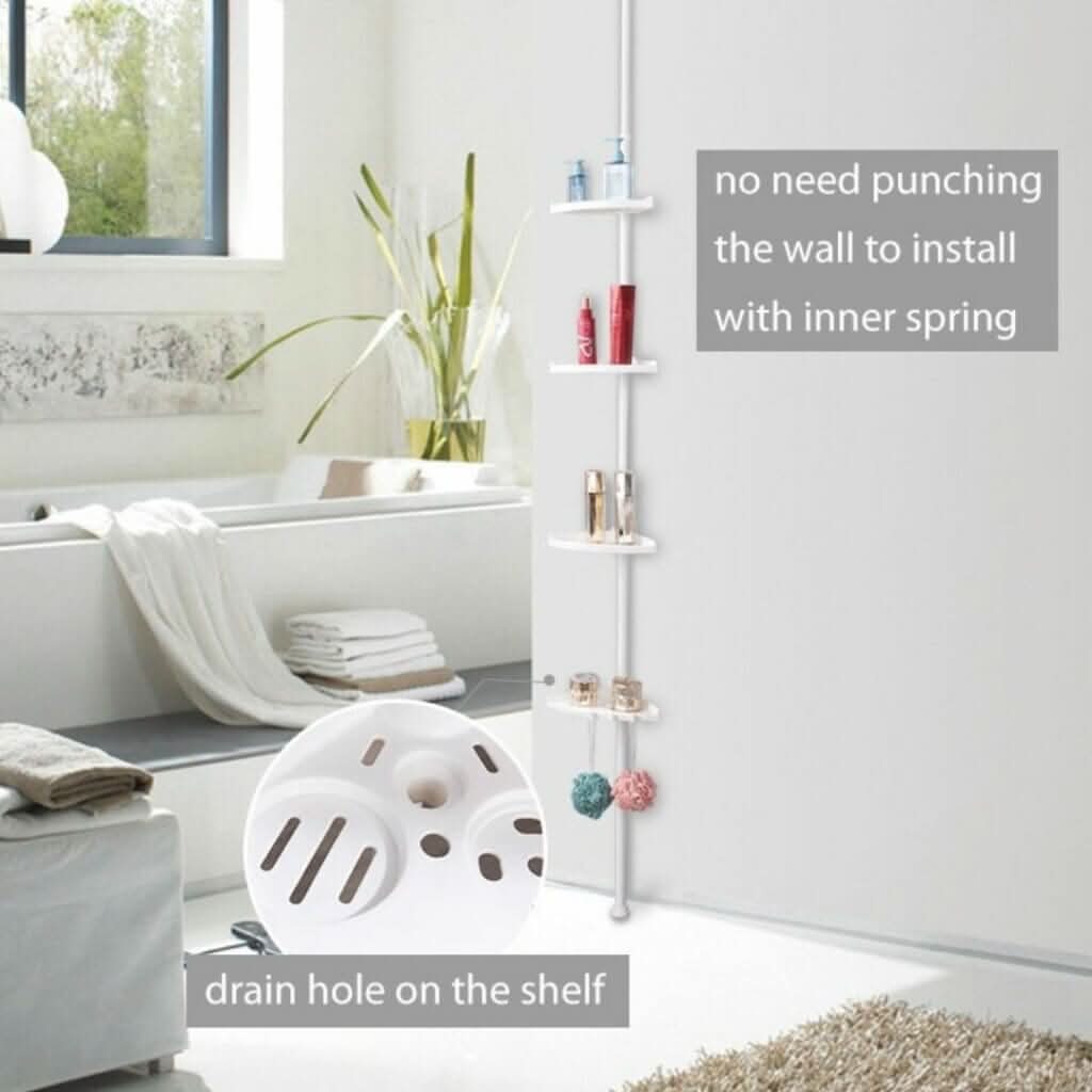 AquaShelf Adjustable Shower Tower - LuxeBath