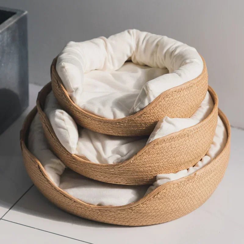 Bamboo Cat Bed - Purrfect Haven for Small & Medium Cats