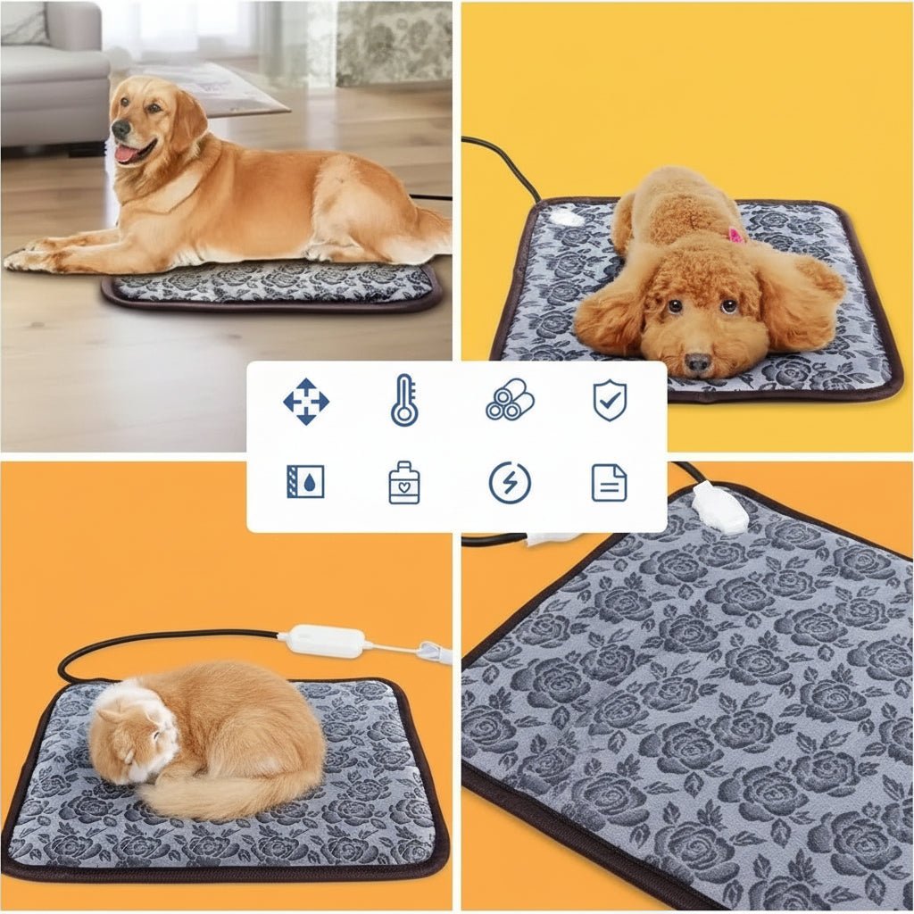 Heated Waterproof Pet Mat - CozyNest