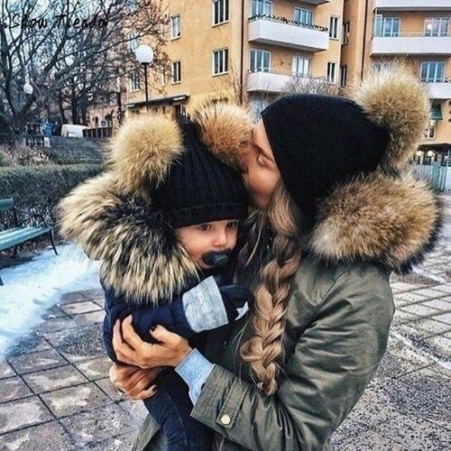 Matching Winter Hats for Baby and Mom - CozyNest
