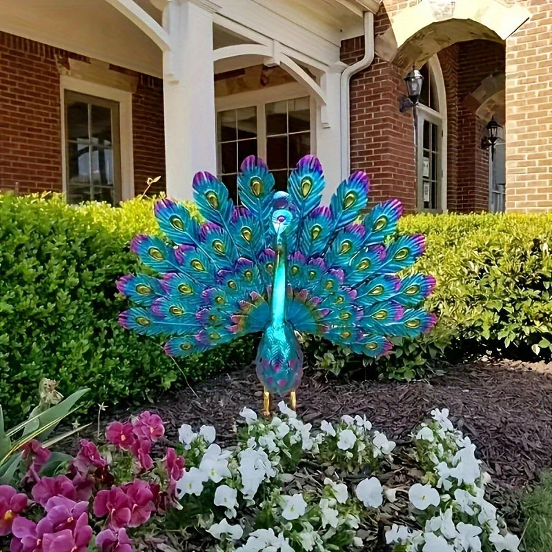 Peacock Sculpture - LuxeArtistry™ Majestic Home Decor