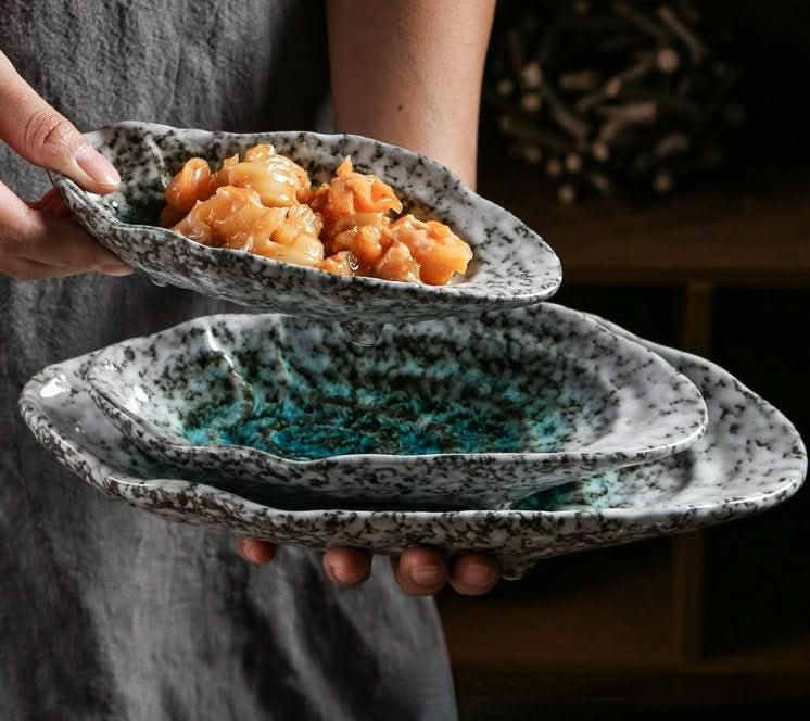 Ceramic Sushi Dish - Oceanic Elegance