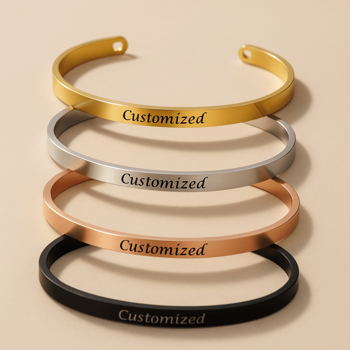 Stainless Steel Bracelet - LuxeCraft with Custom Engraving