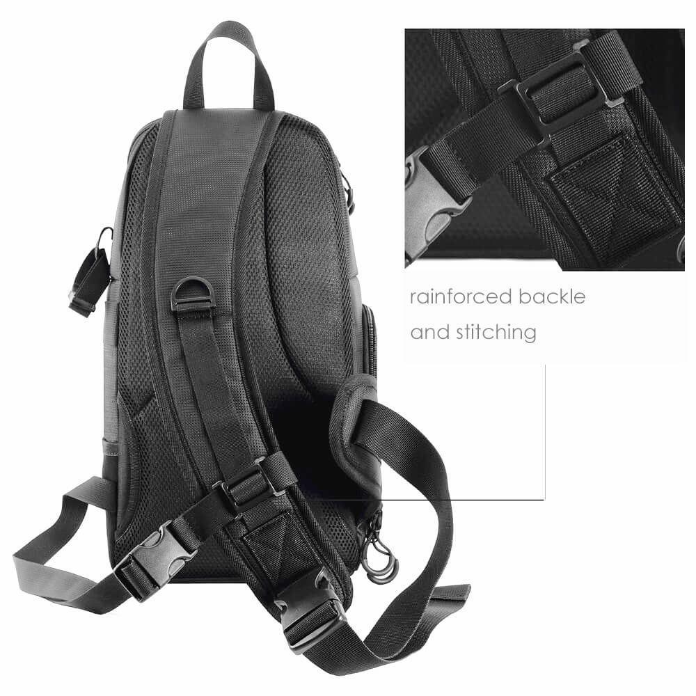 DSLR Camera Sling Bag - LuxeGear with Quick Access Design