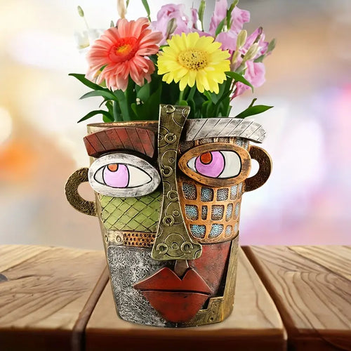 Abstract Face Planter - Artistry Home Decor