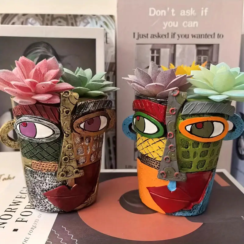 Abstract Face Planter - Artistry Home Decor