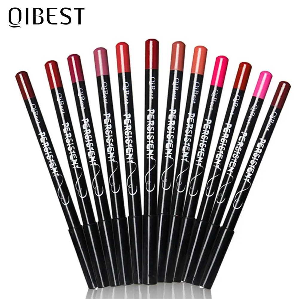 Waterproof Matte Lip Liners Set - LuxeBeauty Essentials