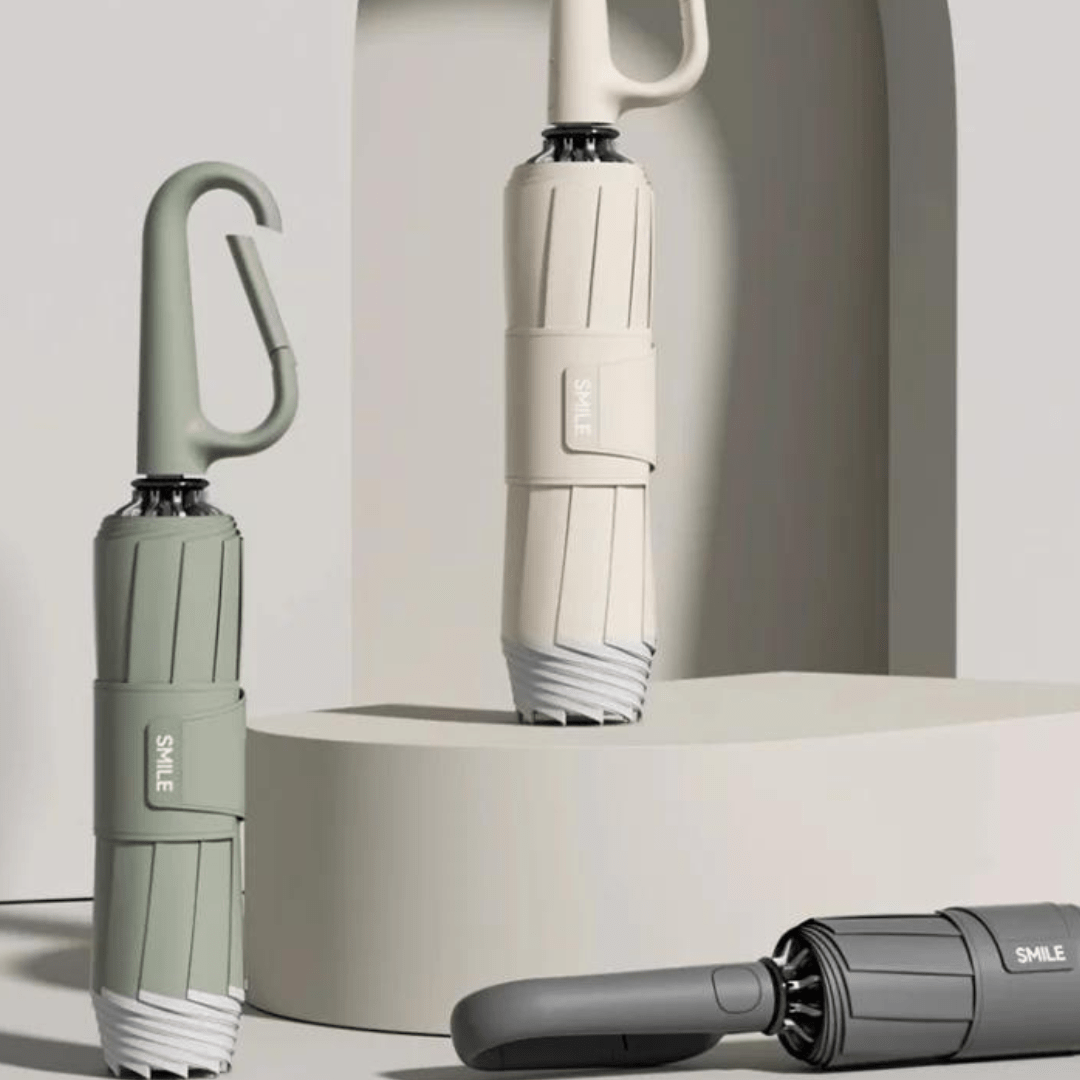 Windproof Compact Umbrella - AquaShield