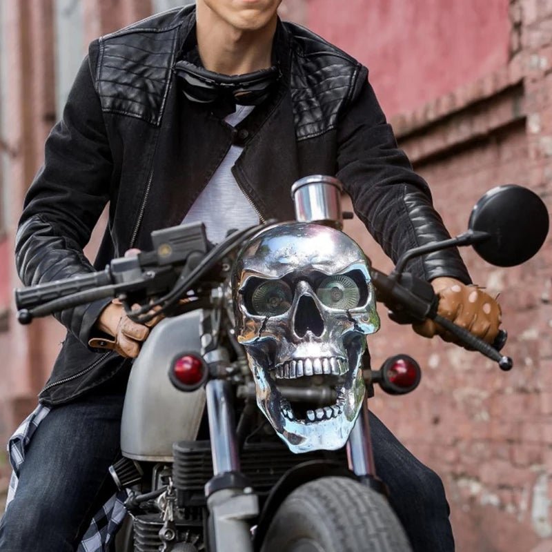 Skull Design LED Headlight - LuminaCraft