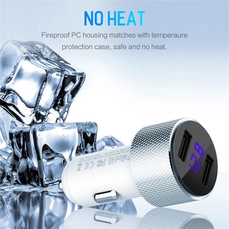 Fast Charge Dual USB Car Charger - Voltix Premium