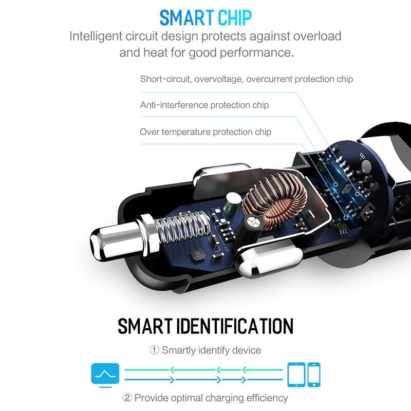 Fast Charge Dual USB Car Charger - Voltix Premium