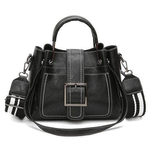 Retro PU Leather Handbag - LuxeCraft