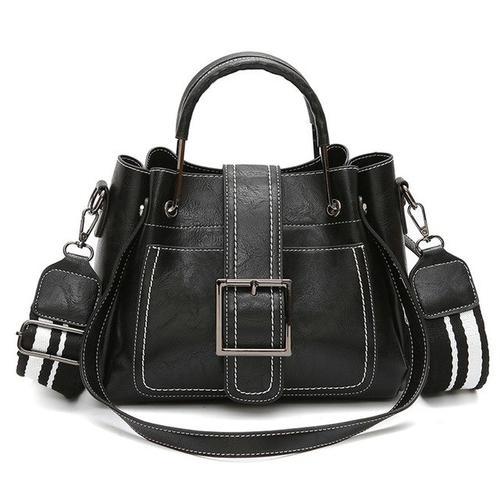 Retro PU Leather Handbag - LuxeCraft