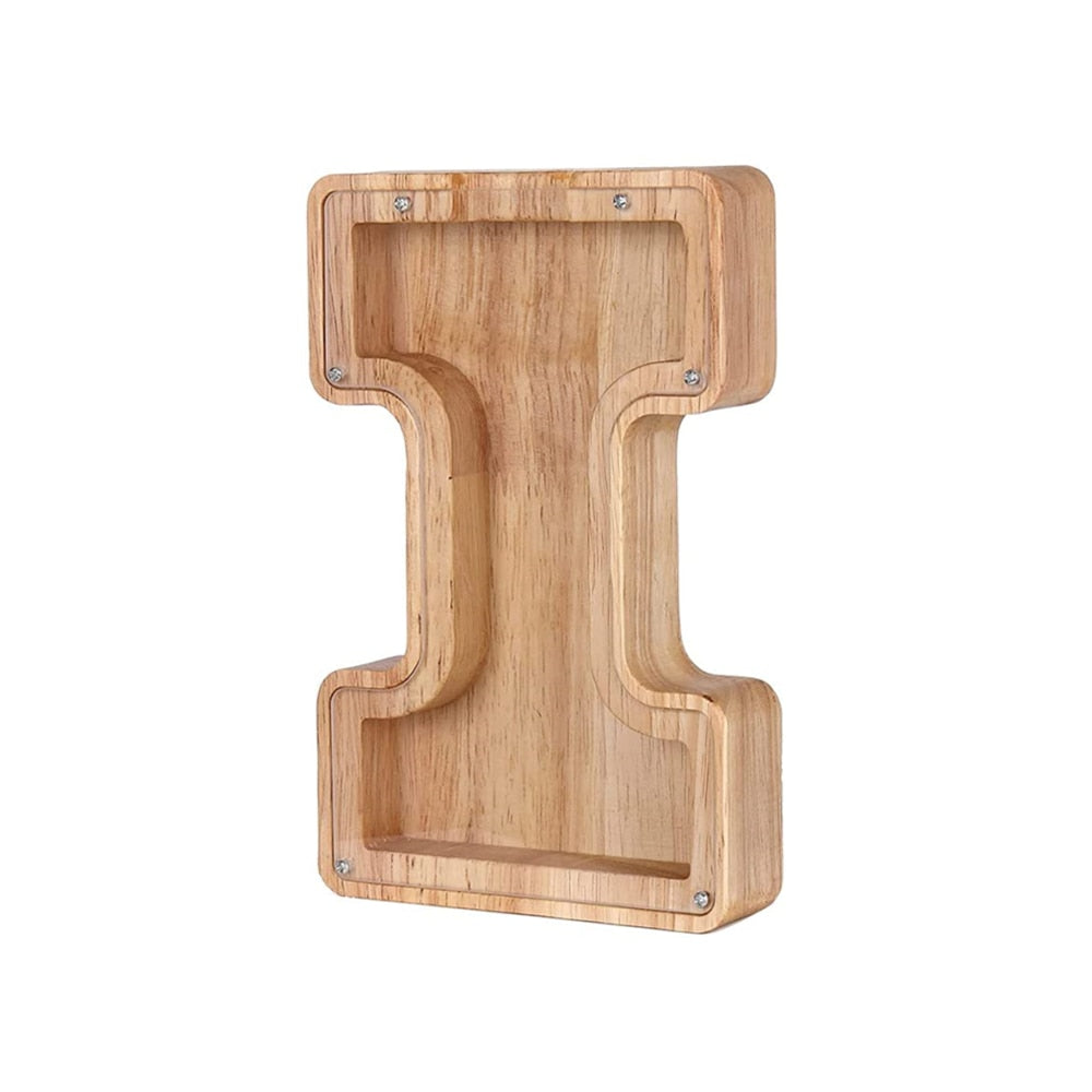 Wood Alphabet Piggy Bank - SaveWise