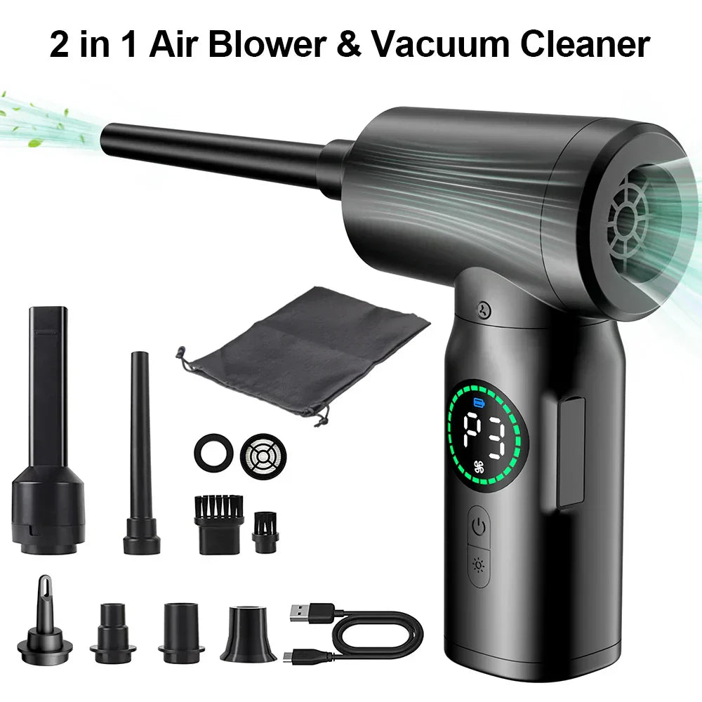 Air Dust Vacuum & Blower with LED Light - CleanTech Pro