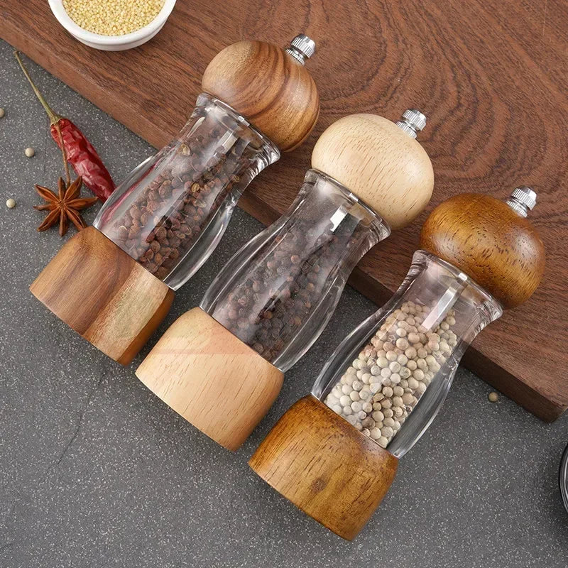 Premium Manual Salt and Pepper Mill Set - FlavorCraft