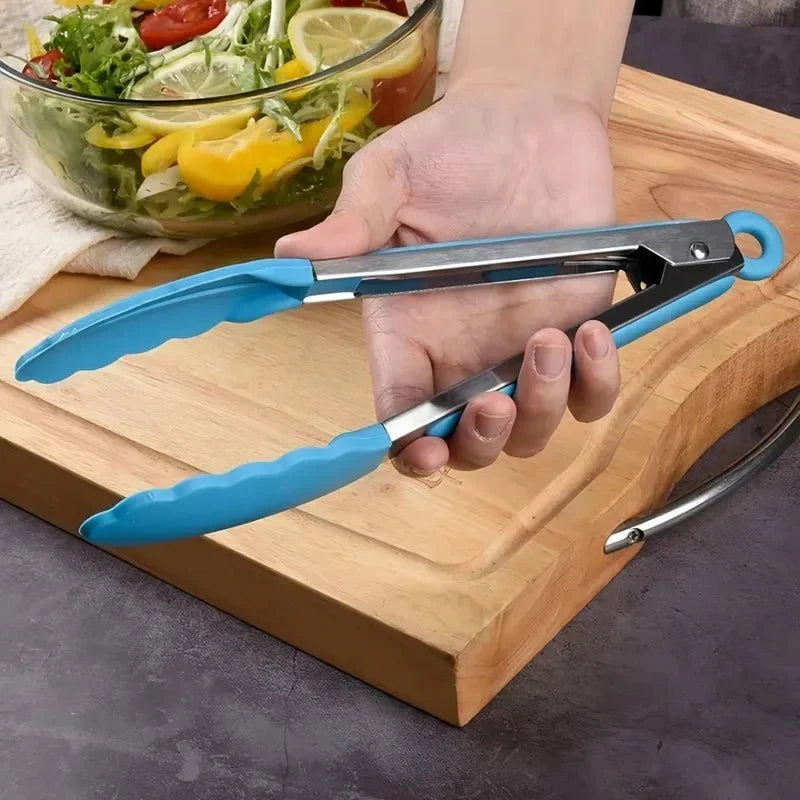 Stainless Steel Serving Tongs - LuxeServe Essentials