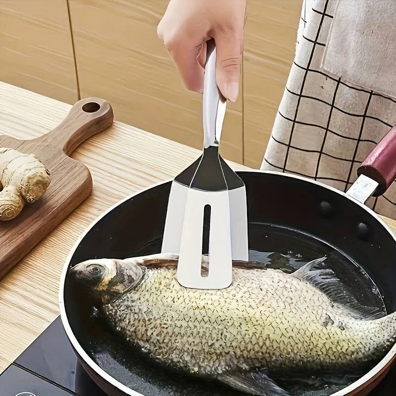 Stainless Steel Spatula with Tongs - CulinaryCraft