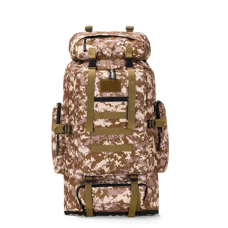 AdventurePro Large Waterproof Hiking Backpack - 80L Capacity