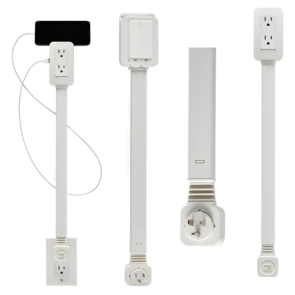 PowerPlug™ FlexiReach Outlet Extender with 4 USB Ports