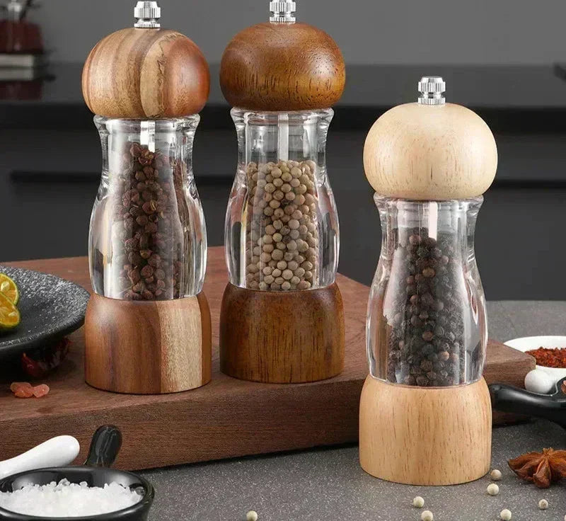 Premium Manual Salt and Pepper Mill Set - FlavorCraft