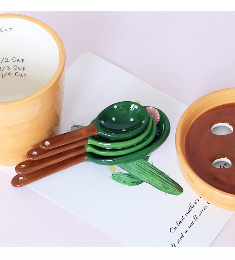 Cactus Spoon Measuring Set - Pristine Kitchenware