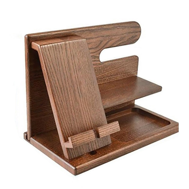 Wooden Phone Docking Station - LuxeCraft Essentials