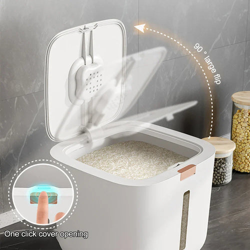 Airtight Rice Storage Container - PureGrain Essentials