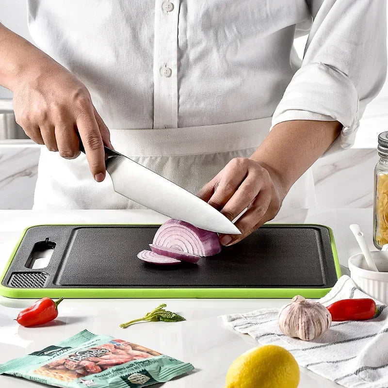 Double-Sided Cutting Board with Defrosting Plate - ChefCraft