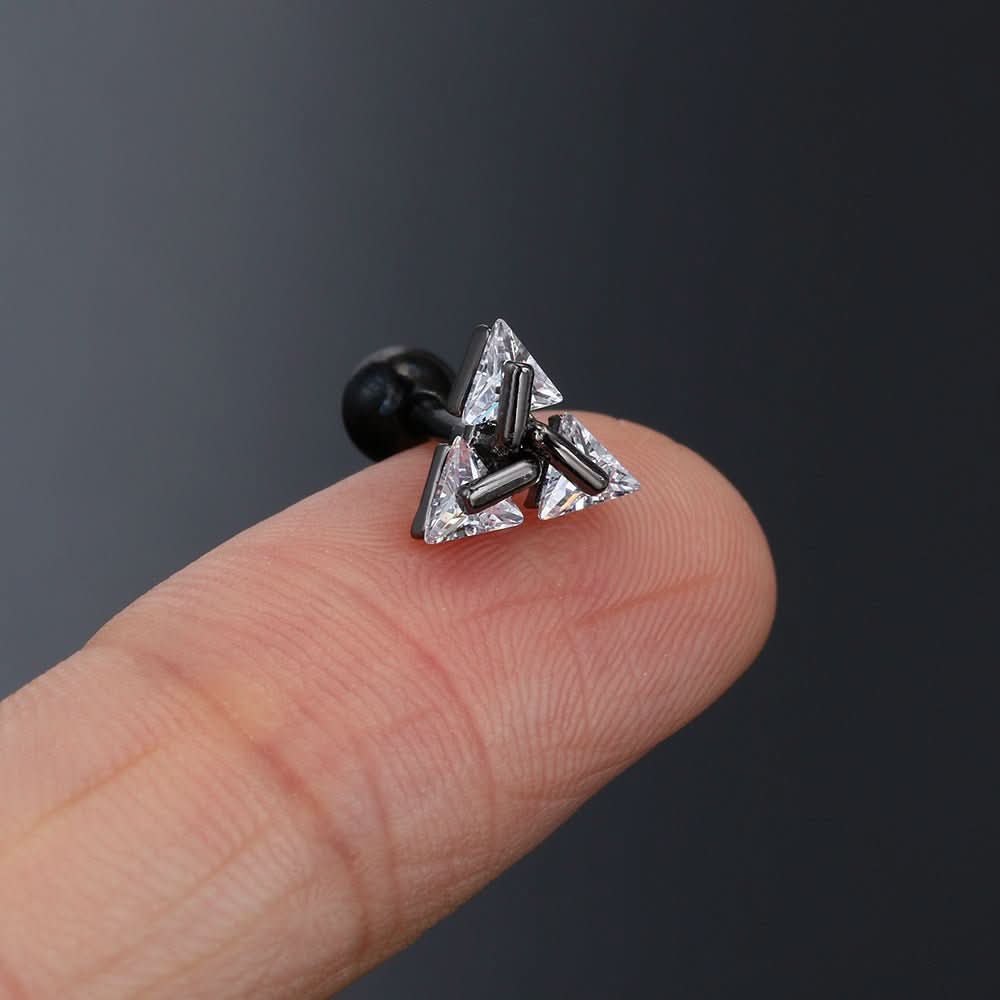 Triangle Earrings - Luxe Modern Design by Elara