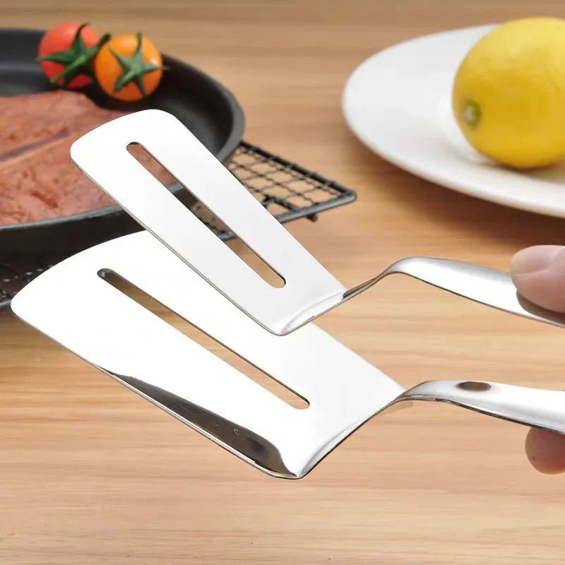 Stainless Steel Spatula with Tongs - CulinaryCraft