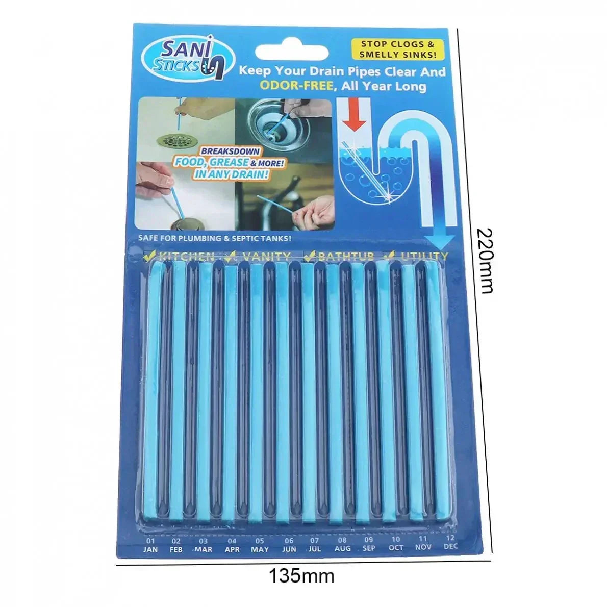 Drain Cleaning Sticks - PureFlow Solutions