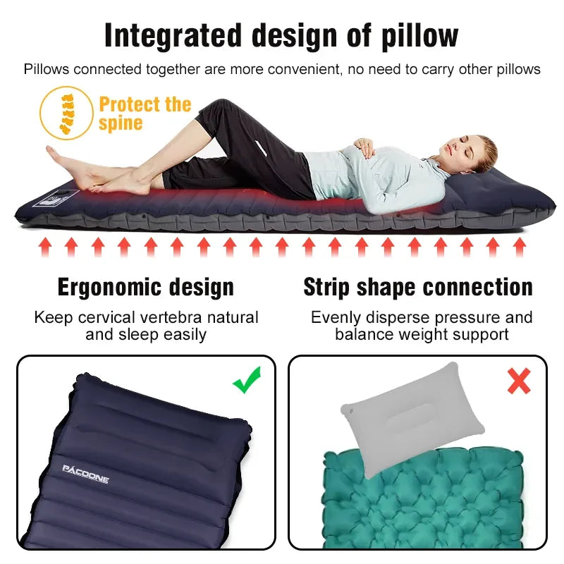 Self-Inflating Camping Mattress with Pump - TerraNest