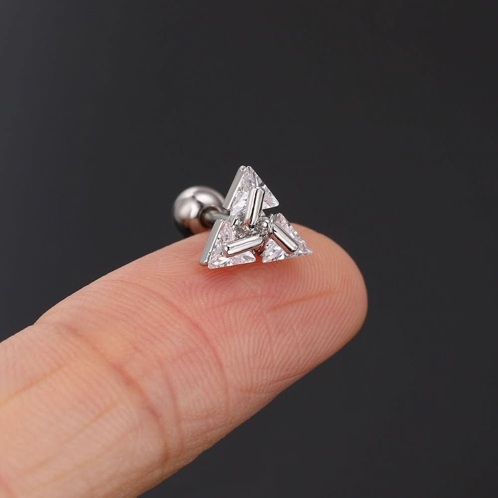 Triangle Earrings - Luxe Modern Design by Elara