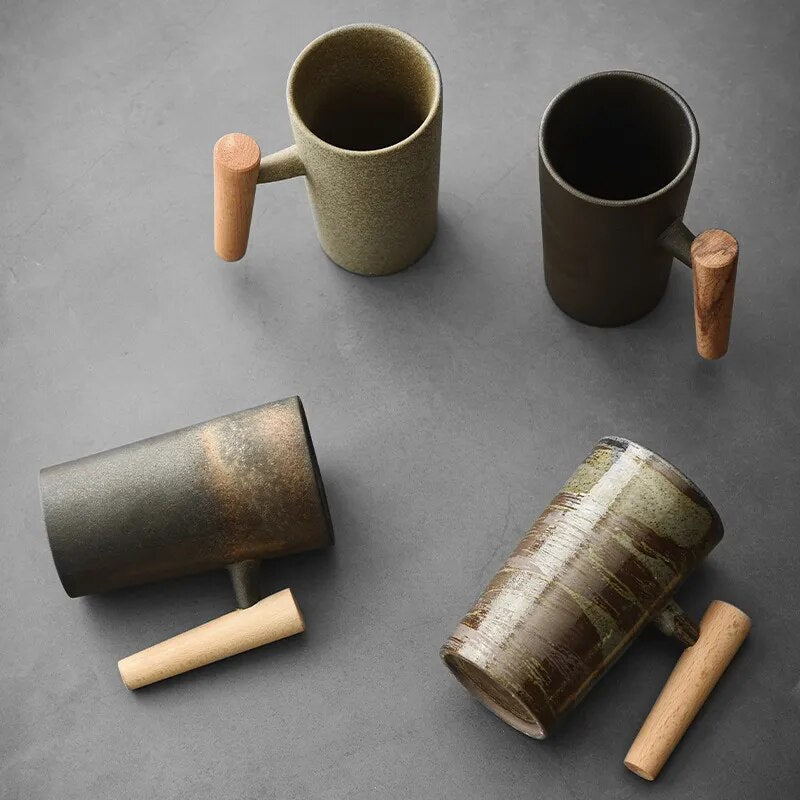 Earthy Nordic Latte Cups - TerraVibe