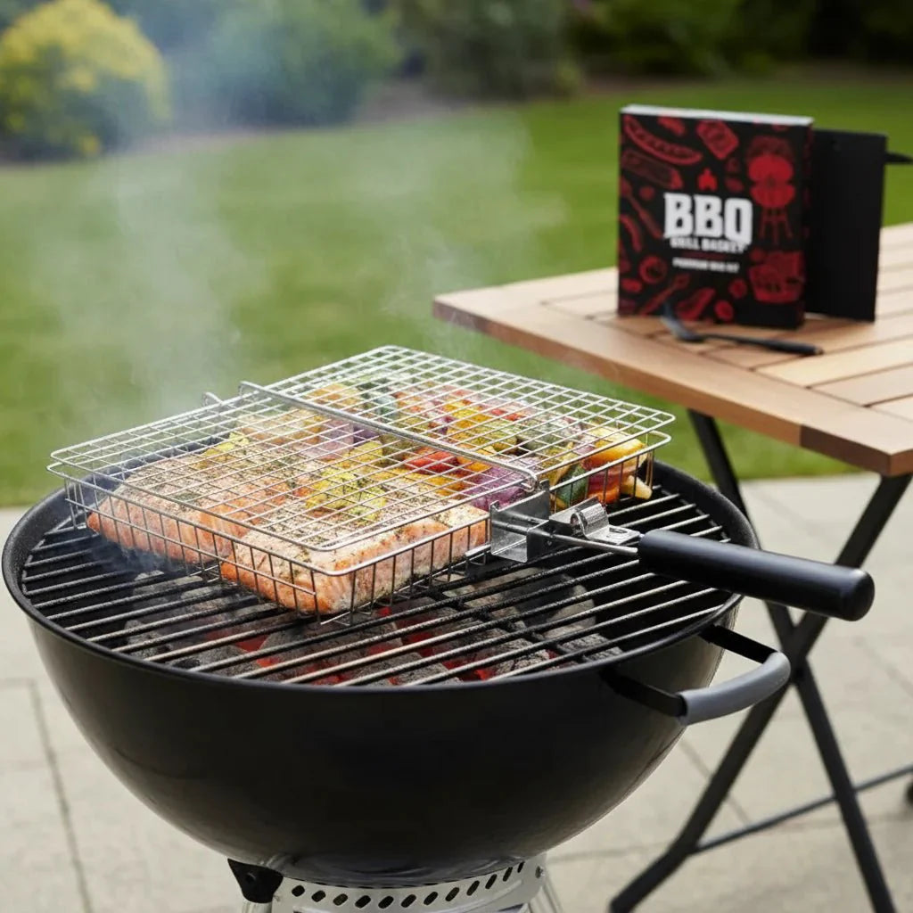 Grill Basket - EmberCraft Foldable Stainless Steel BBQ Tool