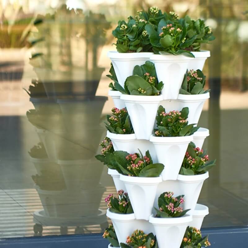 Stackable Plant Pots for Space-Saving Gardening - GreenNest