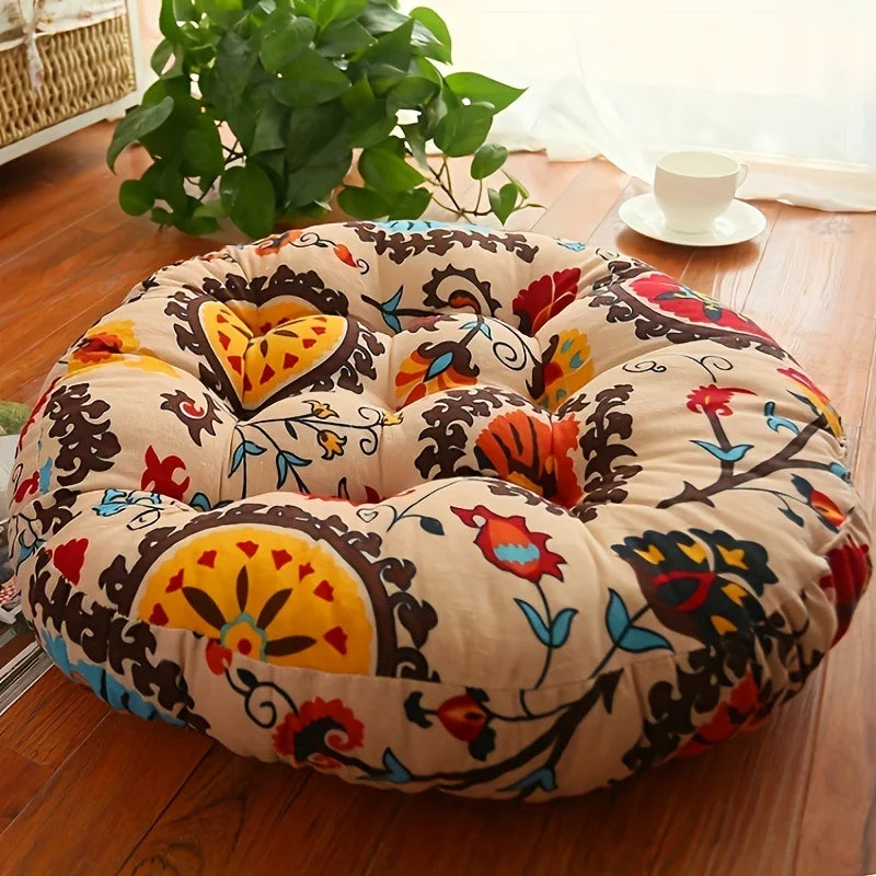 Boho Floor Cushion - LumaNest™ with Eco-Friendly Fabric