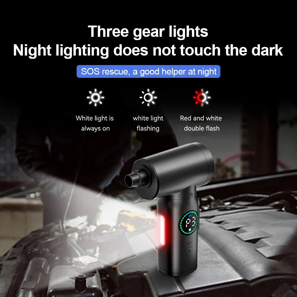 Air Dust Vacuum & Blower with LED Light - CleanTech Pro