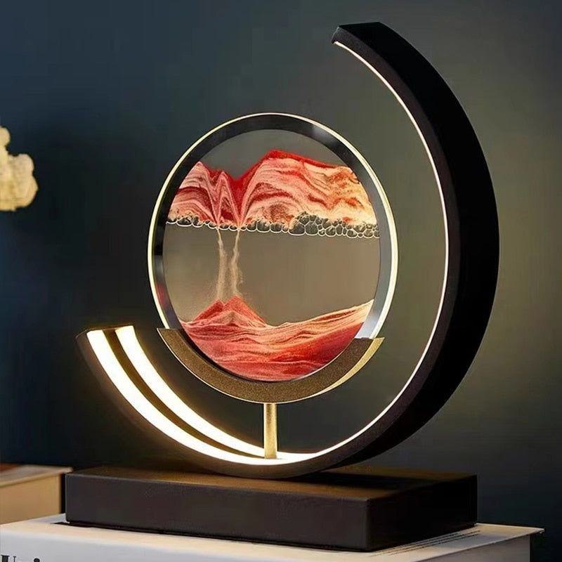 3D Sand Bowl Table Lamp - Luminara Luxe