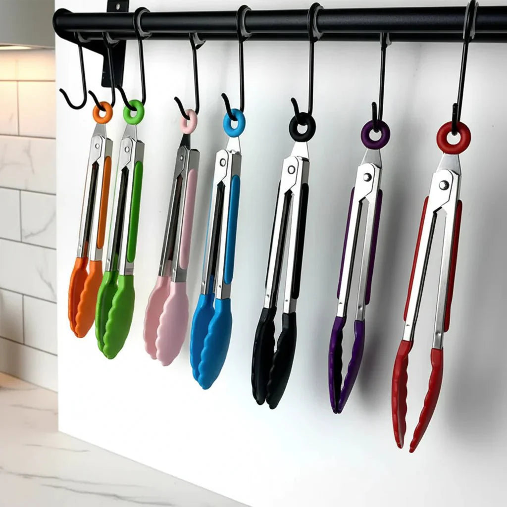 Stainless Steel Serving Tongs - LuxeServe Essentials