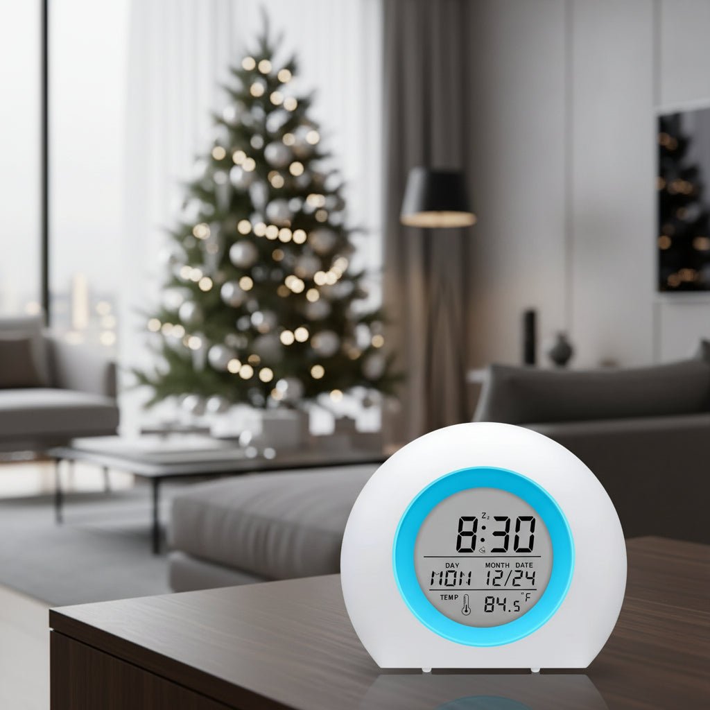 SleepyGlow – Children's Alarm Clock with 7-Color Night Light