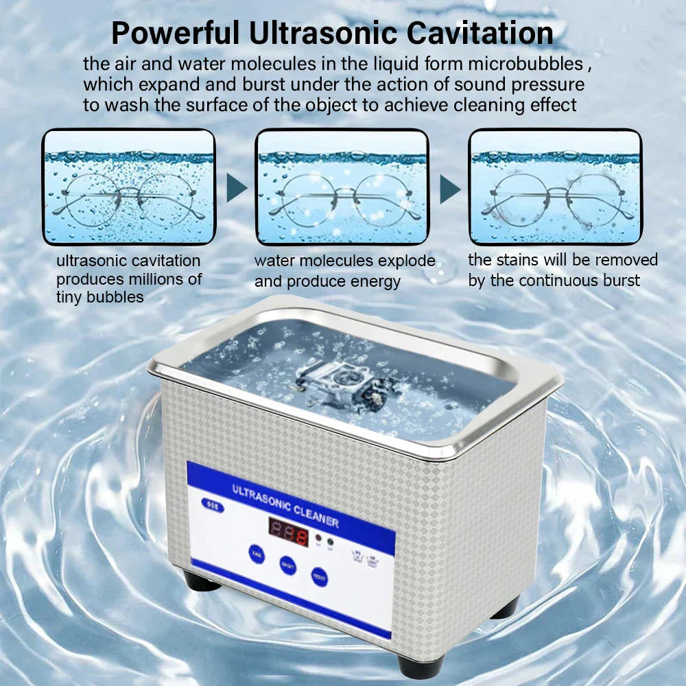 Ultrasonic Jewelry Cleaner - PureWave Stainless Steel Machine