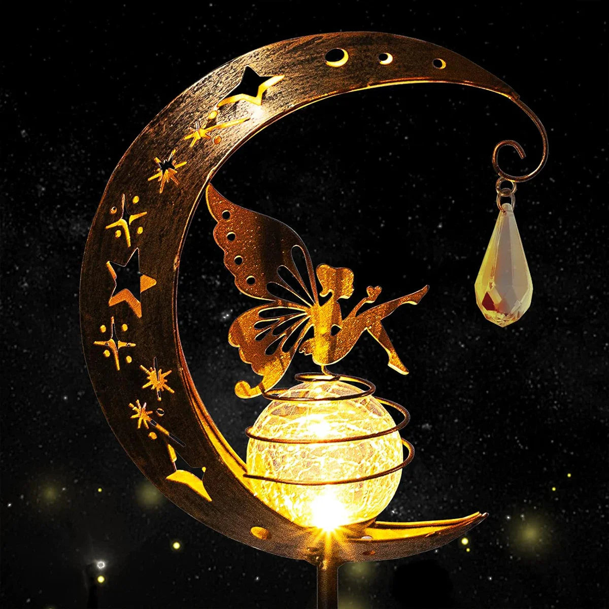 Moon Fairy Solar Light - Luminara Elegance