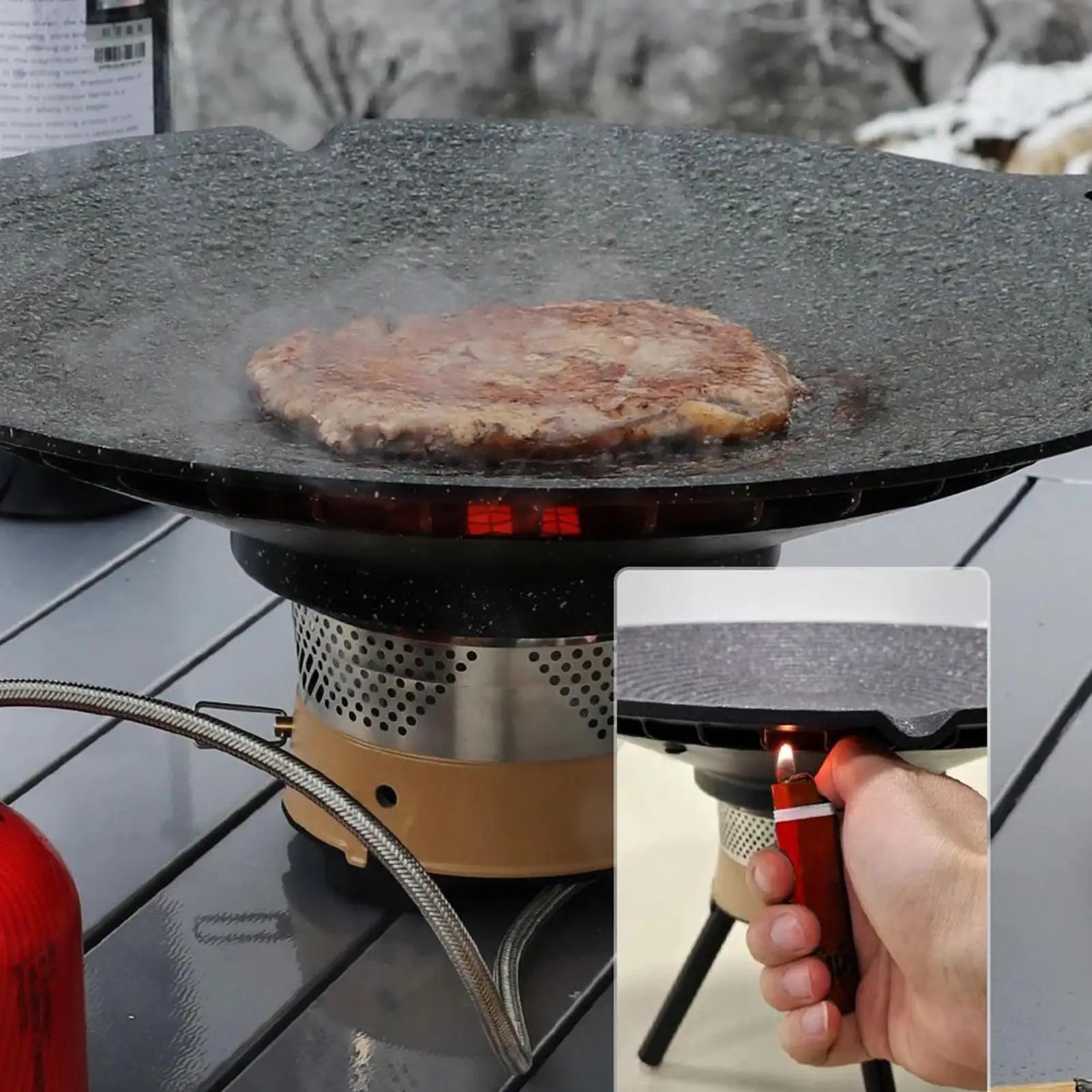 Aluminum Camping Grill Pan with Handles - EmberCraft