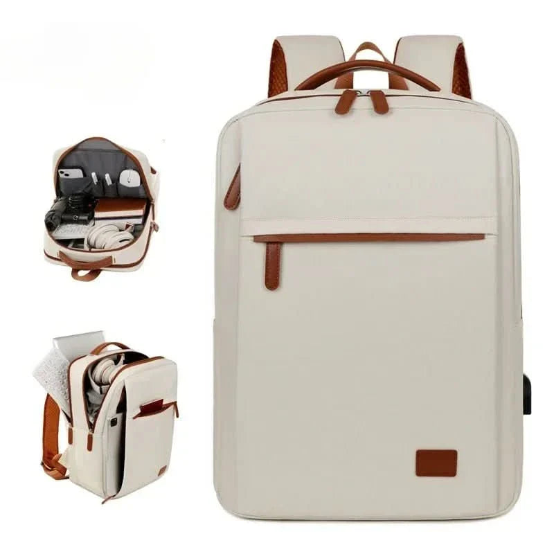 Travel Backpack with USB Port - LuxeVoyage