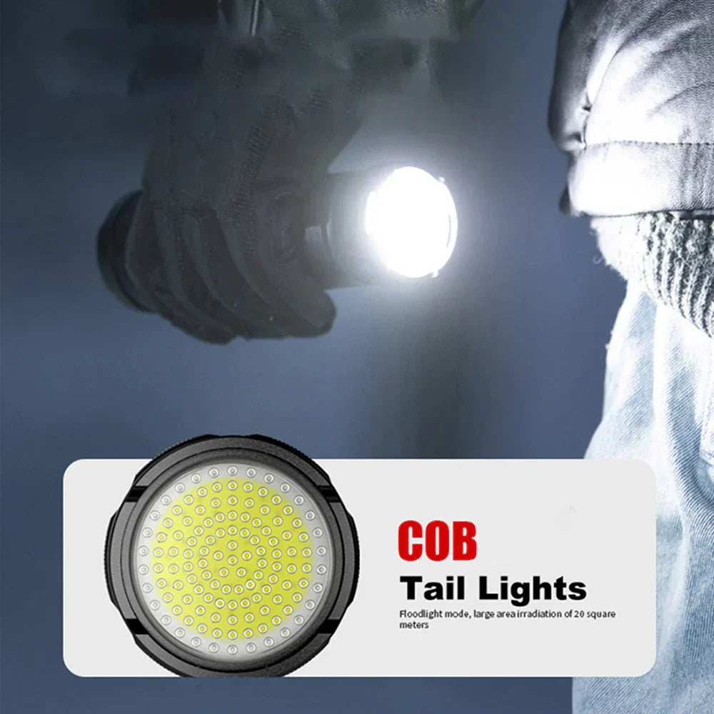 10,000 Lumen Rechargeable LED Flashlight - LuminaTech