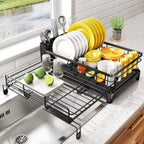 Dish Drying Rack with Cutlery Holder - LuxeHome